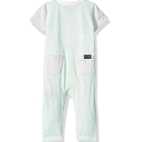7 For All Mankind Baby Boys' Short Sleeve Jumpsuit - Picture 2 of 2